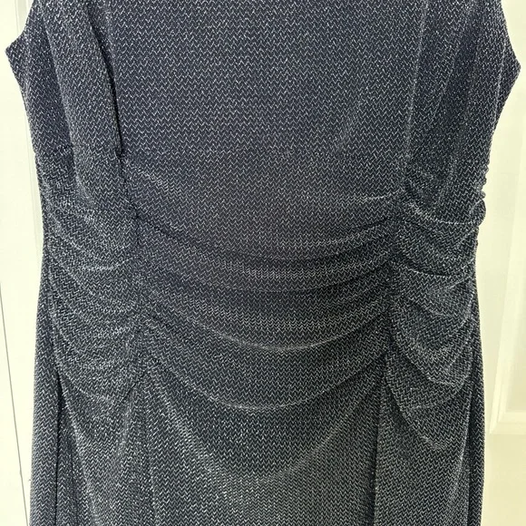 Lauren Ralph Lauren Mother of the Bride Sheath Dress Metallic Knee Length Sz 16 - Picture 4 of 9